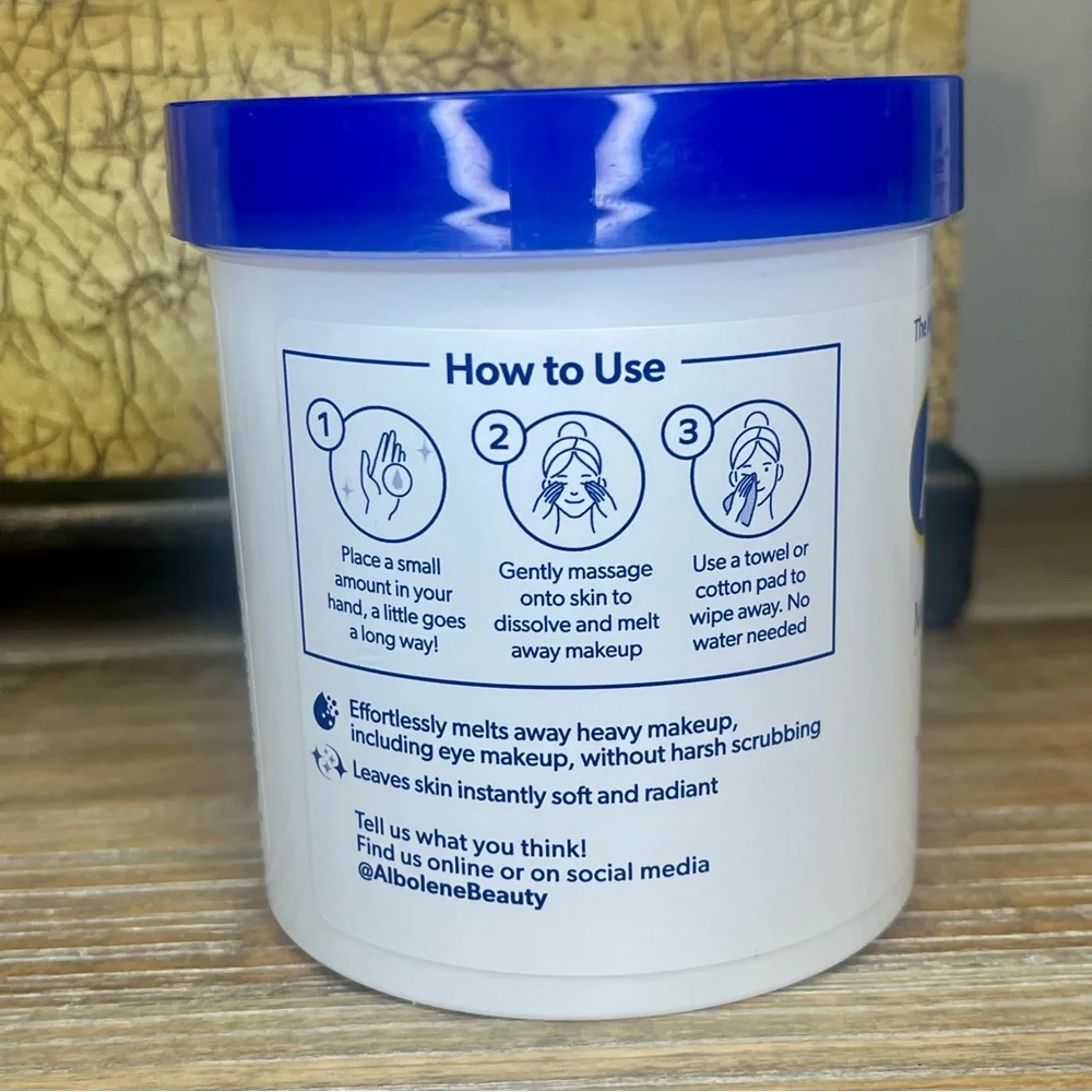 NEW Albolene Moisturizing Cleanser & Makeup Remover Balm Fragrance Free 12 oz